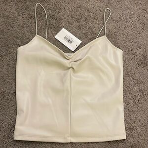 Faux Leather Cami